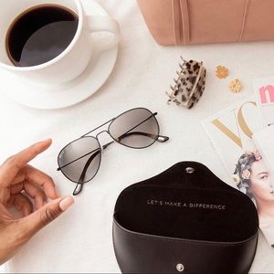 Diff Cruz Metal Aviator Sunglasses